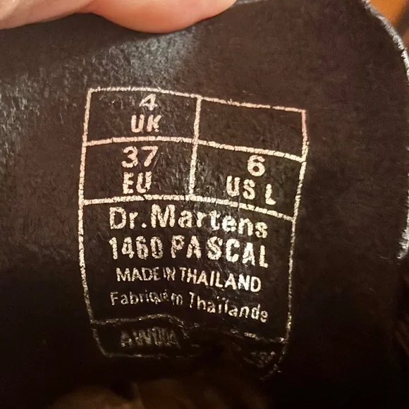 Dr. Martens Pascal Docs Black Leather Boots Size 6 (Euro 37) - Picture 6 of 6